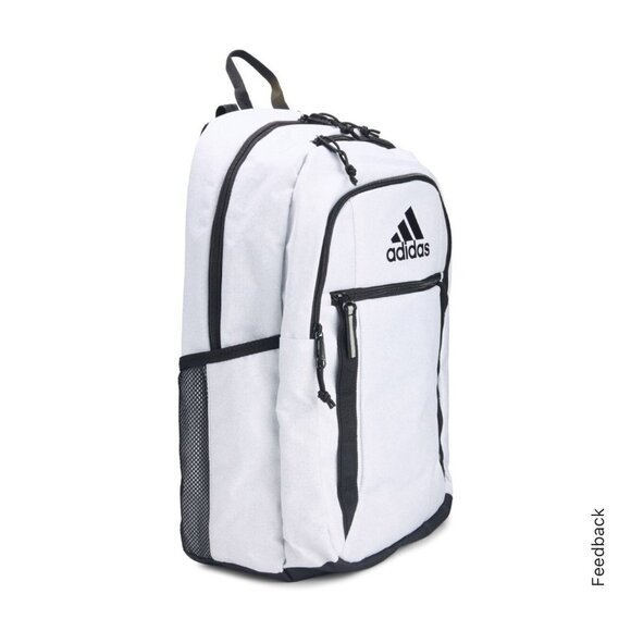 Adidas Excel 7 Till White/Black Multi-Pocket XL Book Bag - Picture 3 of 6